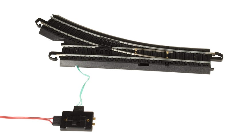 Bachmann Trains - Snap-Fit E-Z TRACK REMOTE TURNOUT - RIGHT (1/card) - STEEL ALLOY Rail With Black Roadbed - HO Scale - Image 2